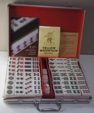 Yellow Mountain Imports Chinese Mahjong Game Set - with 144 White Tiles - READ