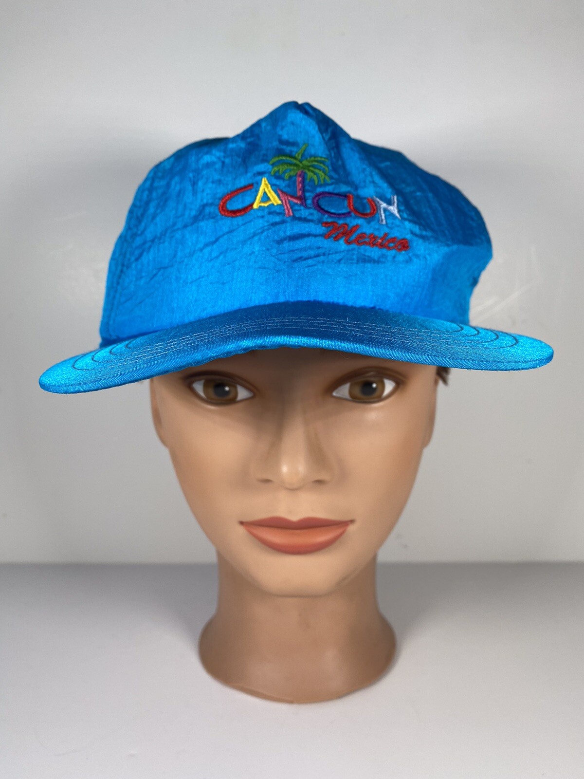 Vintage Retro Cancun Mexico Hat With Adjustable SnapB… Gem