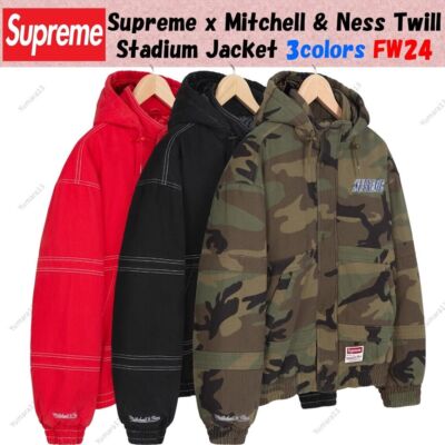 Supreme x Mitchell & Ness Twill Stadium Jacket 3colors FW24 | eBay UK