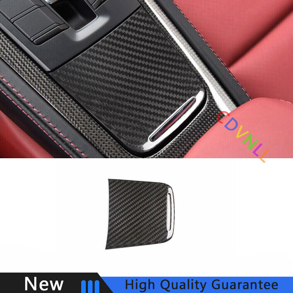 Fit For Porsche 911 2012-2018 Dry Carbon Fiber Middle Console Storage Box Trim