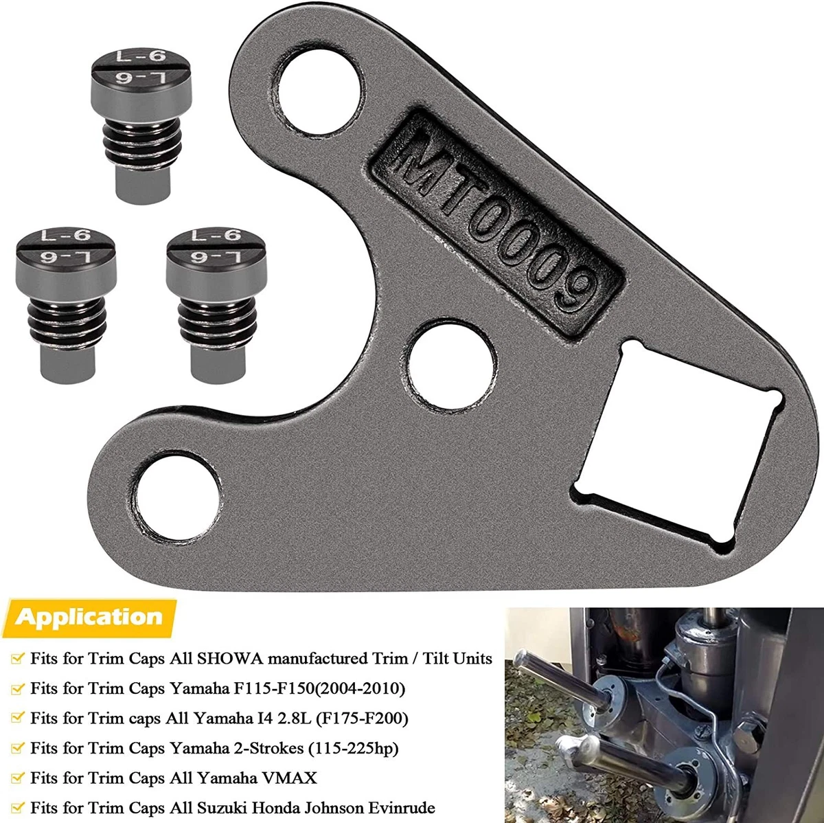 Power Trim Tilt Seals Kit &Outboard Pin Wrench MT0004 MT0006 for