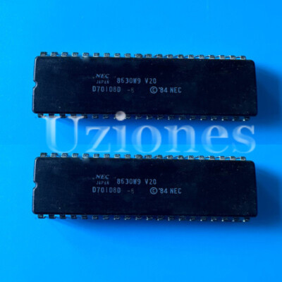 2X NEC D70108D-8 UPD70108D-8 V20 16-/8-BIT Microprocessor CPU 8088 Upgrade Chip