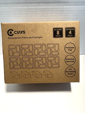 2 Boxes Ciays Cat Water Fountain Replacement Filters 8 in Box 16 and 8 Sponges