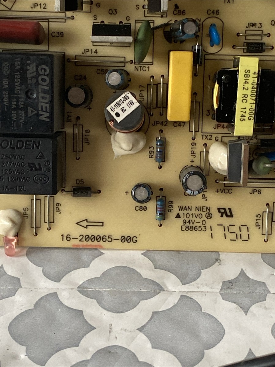 Wan Nien Model E88653 *101V0 94v-o Power Supply Board 16-200065