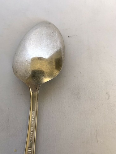 Serving Spoon Eternally Yours 1847 Rogers Bros Silverplate Vintage 8 1/2" - Picture 5 of 8