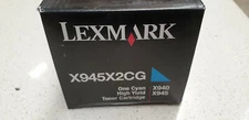 Genuine Lexmark X945X2CG Cyan Toner for Lexmark X940, X945 Brand New  