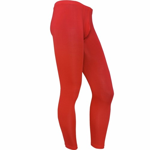 Pantalones largos de seda helada suave ropa interior calzas térmicas bolsa abultada Johns para hombre - Imagen 22 de 57