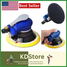 Professional 6-inch Random Orbit Air Sander with Variable Speed & Quick-Chang...