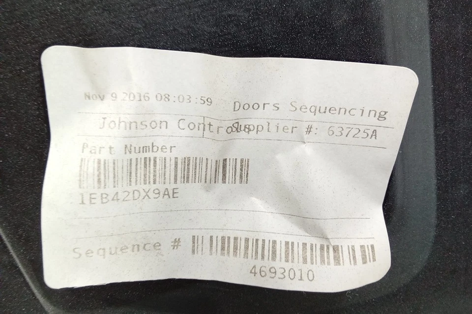 17 2017 Dodge Ram 2500 Passenger RH Rear Door Interior Trim Panel OEM - Image 4 of 4