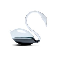 Blackswan Storm Glass Weather Predictor Crystal Swan Figurine  Unique Barome...