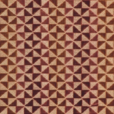 Groundworks Geometric Ombre Cut Velvet Uphol Fabric- Prisma Velvet Spice 2.85 yd