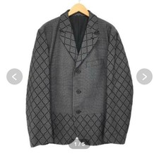 Issey Miyake Men  s Mode Jacket Designer Outerwear Black Size M FD AHA