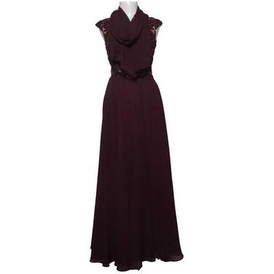 Unique, Abendkleid, Größe: 36, Lila, Polyester, Einfarbig, Damen #vmx