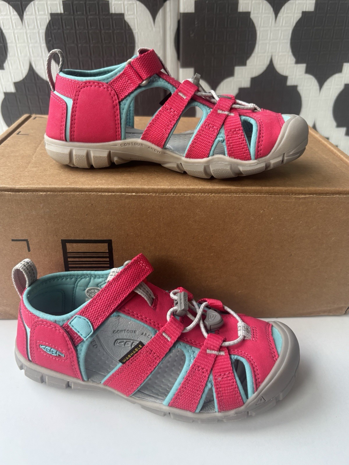 Nuovo KEEN Seacamp II CNX US 1 Azalea Ipanema 1027424 Youth