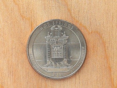 2010 P ATB Hot Springs Quarter  Actual Coin # 2