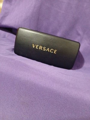 Versace Eyewear Black Leather Sunglass Case CASE ONLY