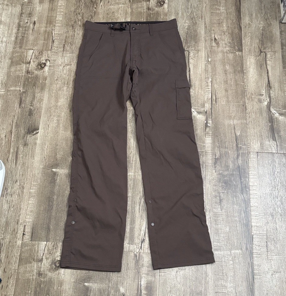 Men’s Prana Zion Brown Outdoor Hiking Pants Sz 32x33