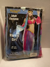 Spirit Adult Women  s 4 PC Halloween Costume- Harem Girl Gypsy Dancing OSFM