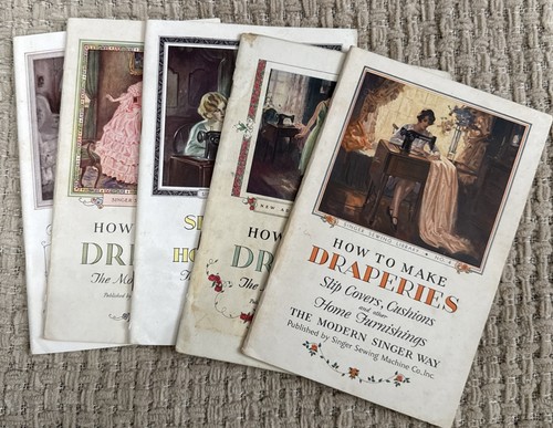 Sänger Nähhebibliothek 4 Hefte mit Schondeckel Vintage 1930-1932 N6