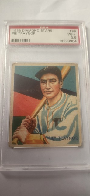 1936 Diamond Stars Pie Traynor #99 HIGH NUMBER Pittsburgh Pirates HOF PSA 3.5