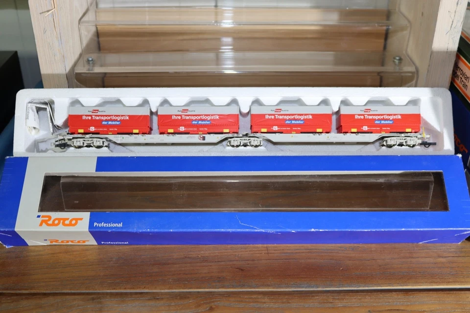 Roco 47639 Doppel-Containertragwagen Rail Cargo Austria der OBB