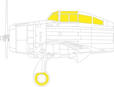 Eduard Accessories EX832 - 1:48 P-35 TFace for DORA WINGS - Neu