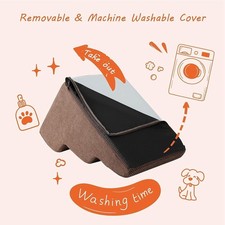 Dog Stairs For High Beds 5-Step Dog Steps For Small Dogs And Cats Curved NBYY