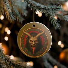 Krampus Krampuslauf Krampusnacht 3" Ceramic Holiday Ornament Made in the USA Shi