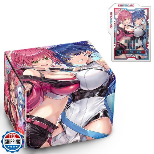 sabermaster Card Deck Box Fits for YGO MTG,100+ Card Storage Box Trading Game