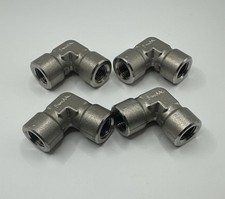 Lot Of 4 Swagelok SS-4-E Elbow Pipe Fittings 1/4” FNPT
