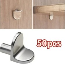 50 Steel Shelf Supports Metal 5mm Plug In Stud Pegs Pins For Kitchen Cabinets