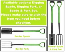 Border Digging Spade Carbon Steel Garden D Ergonomic Handle 