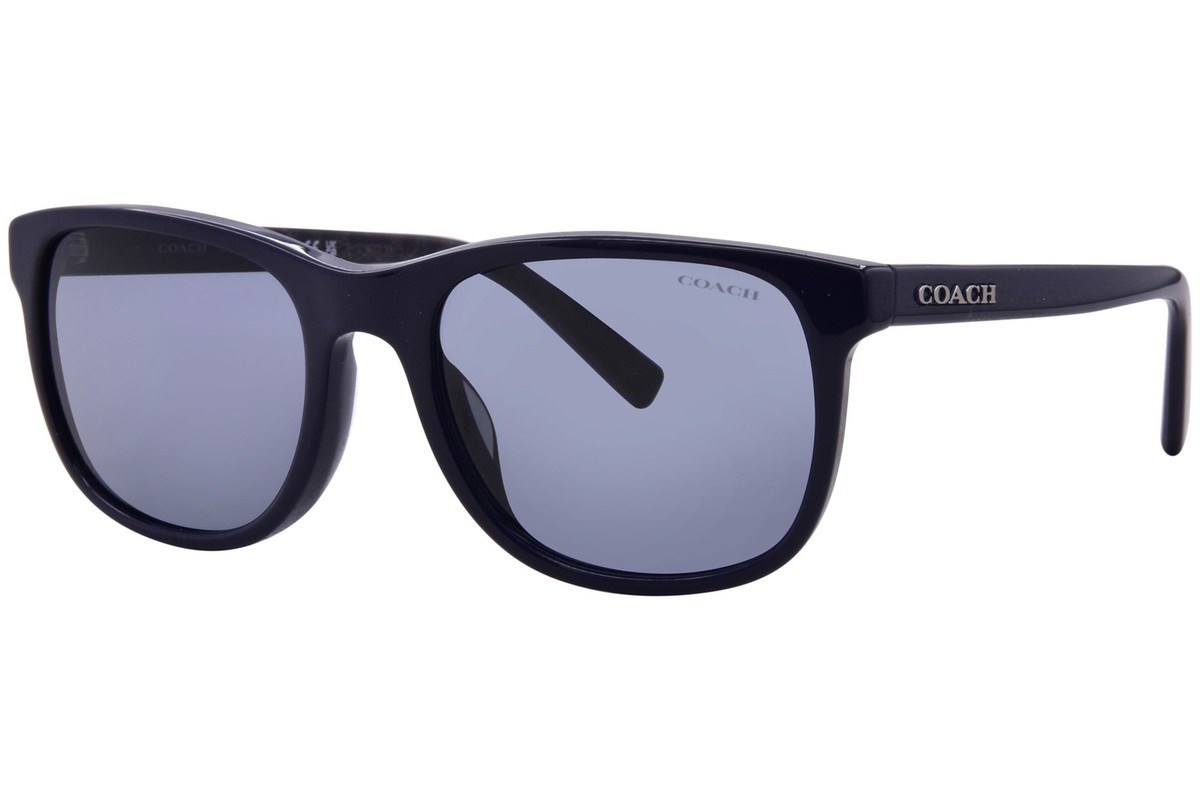 Coach Women\'s Sunglasses in Navy Blue with Dark Lenses Coach HC8305 sunglasses for women in Blue Tortoise main image 3