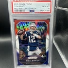 Panini 2015 Prizm Tom Brady Patriots #12 Red White & Blue Prizm PSA 10