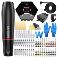 Tattoo Kit for Beginners - Ink, Needles, Caps Included