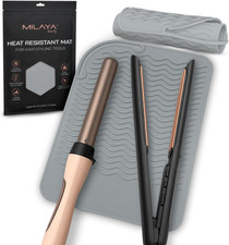 Large Heat Resistant Mat for Hair Tools   Silicone Curling Iron Holder  Flat Ir