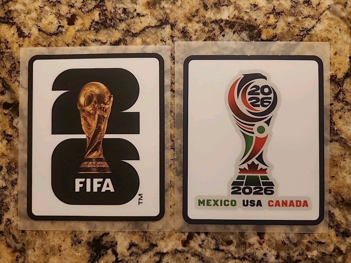 FIFA WORLD CUP 2026 JERSEY KIT PATCH SET OF 2 USA MEXICO CANADA 