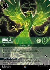 Lorcana Diablo - Devoted Herald Enchanted NM Holofoil Ursula's Return