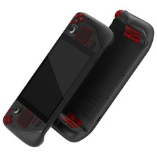 eXtremeRate Clear Red Replacement Full Set Buttons for Steam Deck,