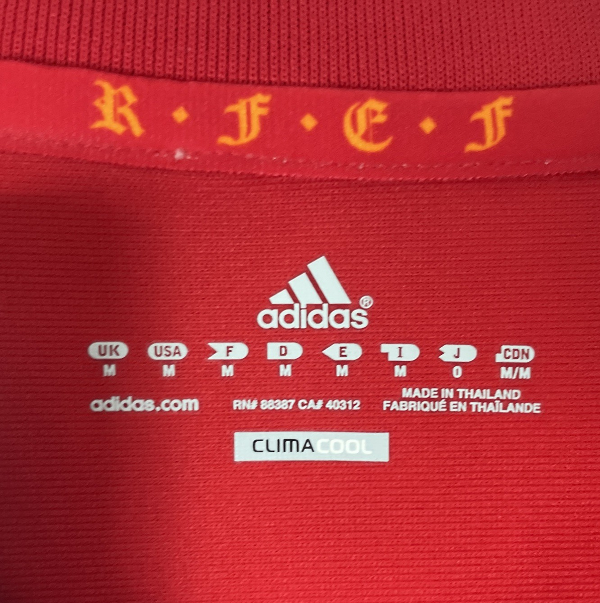 VTG 2010 Adidas Jersey David Villa #7 Spain National Team Mens