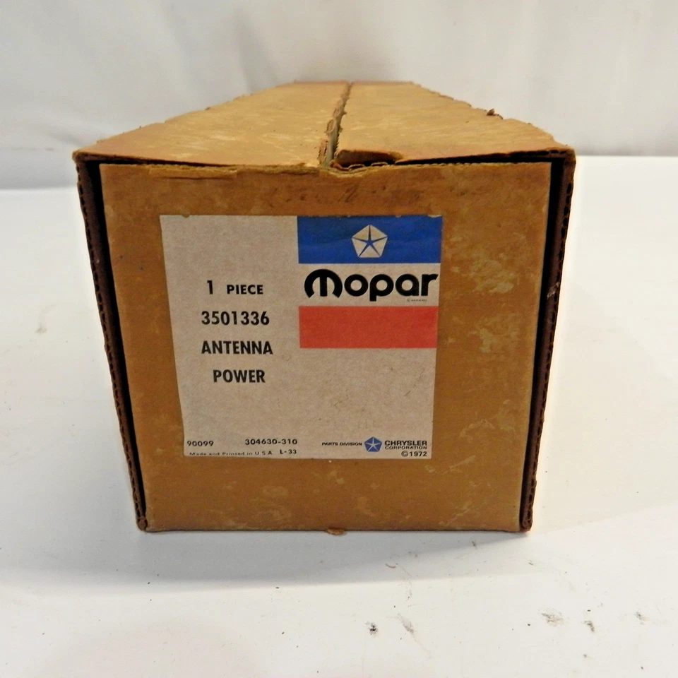 Chrysler & Imperial 1974 antena de alimentación instrucciones de instalación caja original y cableado de colección Foto 4 de 4