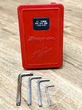 Snap On 15 Piece Hex Key Red Case 4 Hex Allen Wrenches .028-38