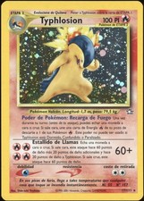 2001 Pokemon SPANISH Unlimited Neo Genesis Typhlosion Holo 17/111 EX
