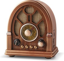 Retro Cathedral Radio W Built-in Speakers Elegant Vintage Design Fmamsw 3 Retro Cathedral Radio W Built-in Speakers Elegant Vintage Design Fmamsw 3