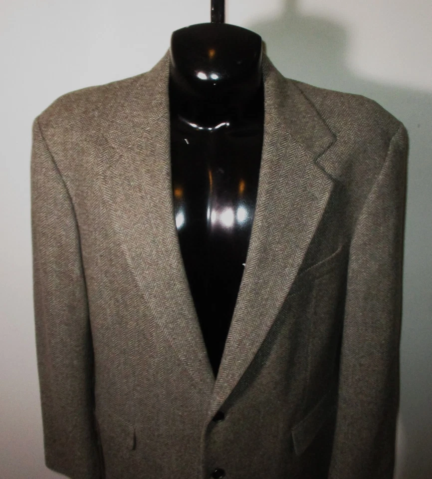 PENDLETON Brown 100% Pure Virgin Wool Blazer Suit Jacket Men's Size 44 Long - Image 2 of 4