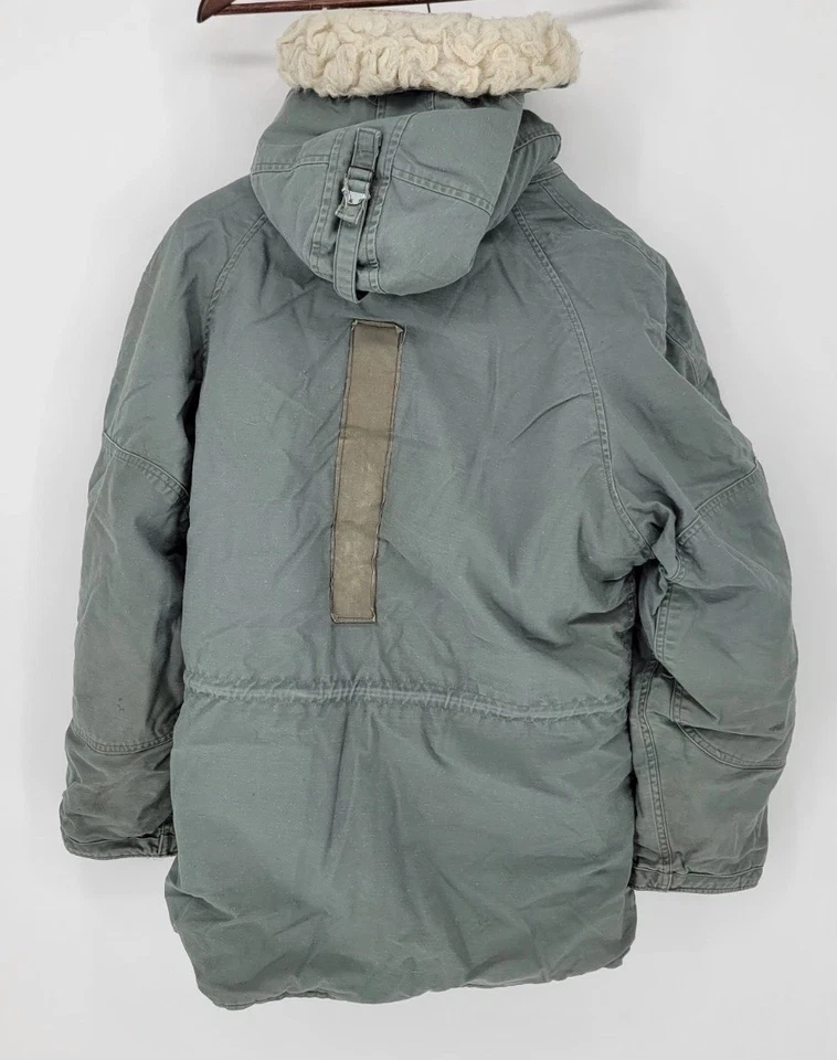 1960’s USAF N3B Snorkel Parka Sz M Scovill Zip Wool Lined Extreme Cold Military - Image 2 of 4