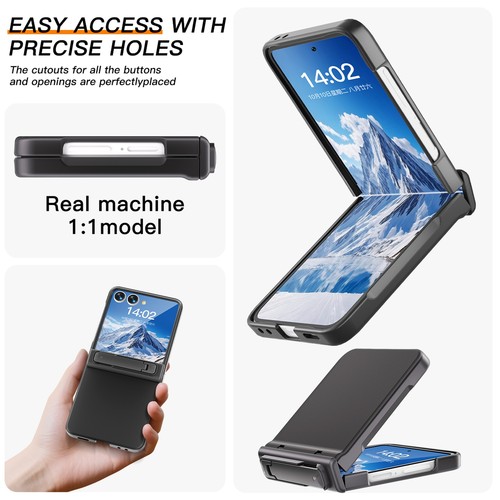 Für Samsung Galaxy Z Flip 7 Hart PC Hülle Scharnier Schutz Ständer Displayschutz - Bild 18 von 35