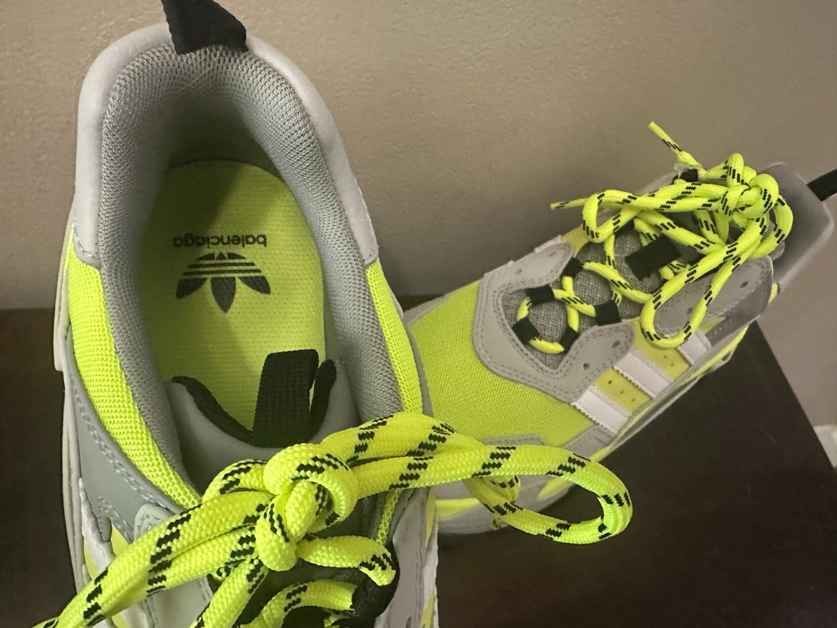 NEW Balenciaga x Adidas Triple S Flourscent Yellow Grey Black