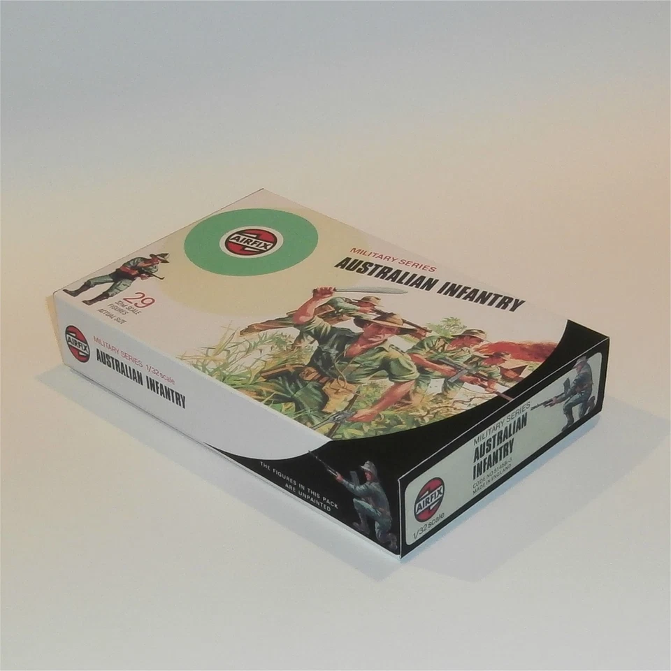 Airfix Empty Military Australian Infantry Target Logo Repro Box 1:32 Scale 51458 - image 2 of 4