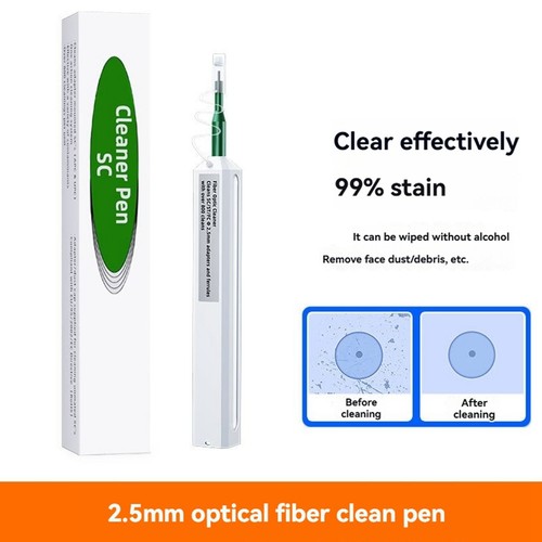 3X(2PCS Stylo Nettoyeur Fibre Optique 2,5mm pour LC/ 1,25mm pour SC/FC/ Connecteur9340 - Photo 8/10